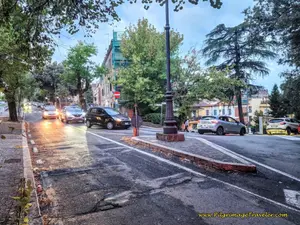 Stay Left Onto the Viale Fausti Cecconi