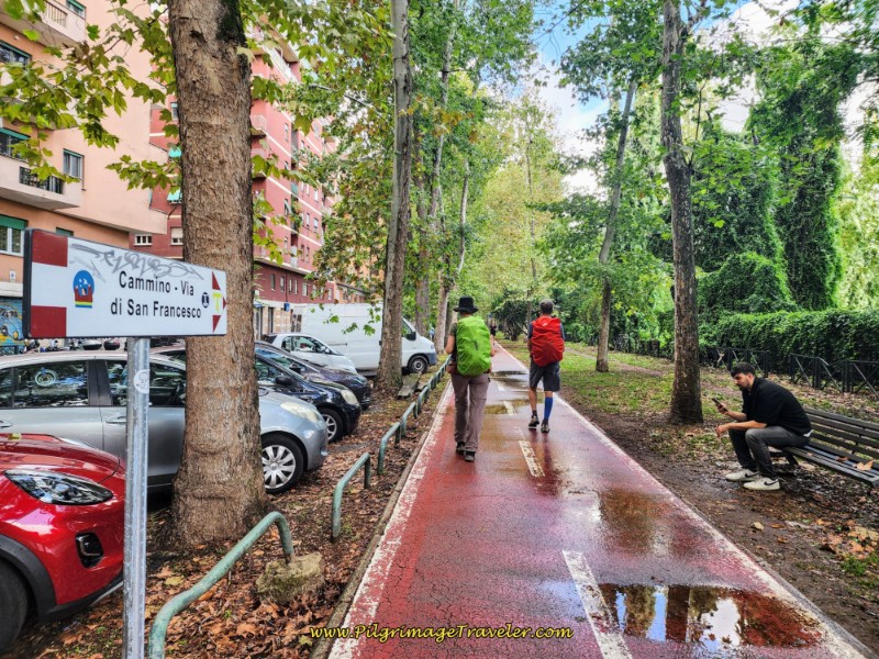 Way of St. Francis: Day Twenty-Three, Monte Sacro to Rome - Aniene River Bikeway