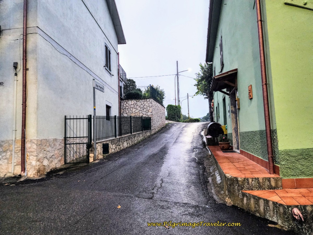 Way of St. Francis: Day Twenty-One, Ponticelli to Monterotondo - Right Turn, Up the Hill