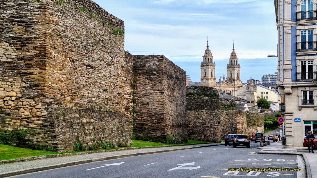 Square Roman Fortifications, with Cathedral View