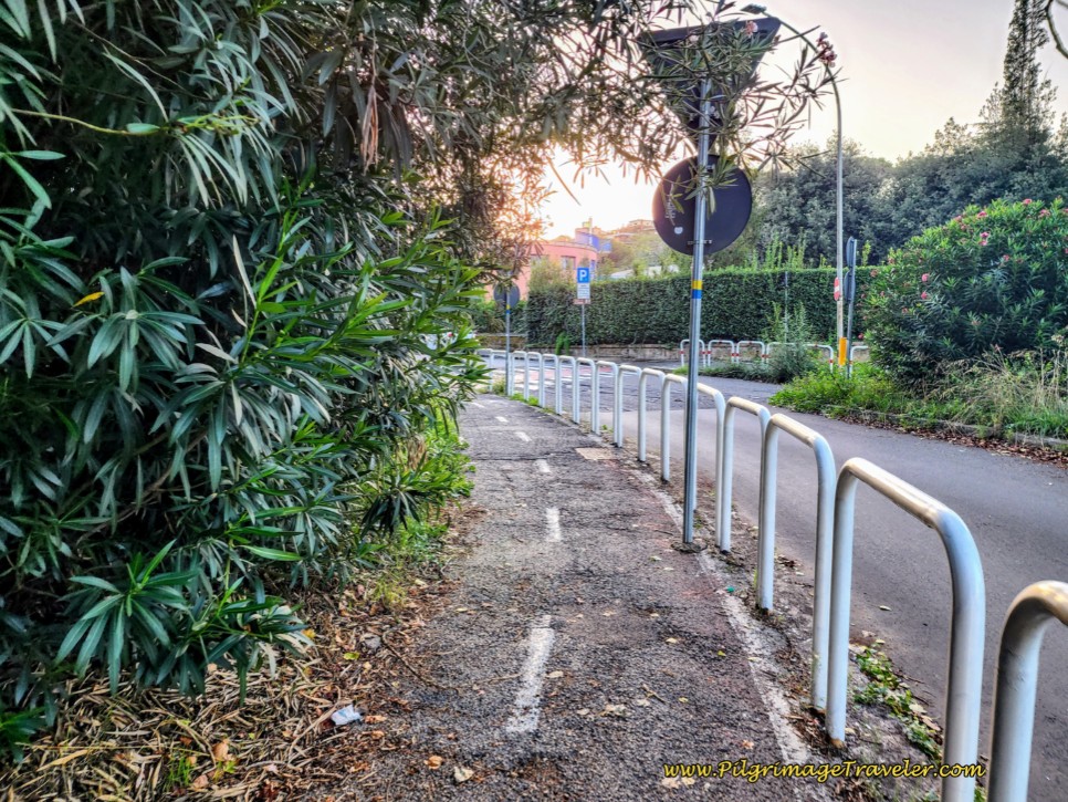 Way of St. Francis: Day Twenty-Three, Monte Sacro to Rome - Bikeway Leaves the Aniene River
