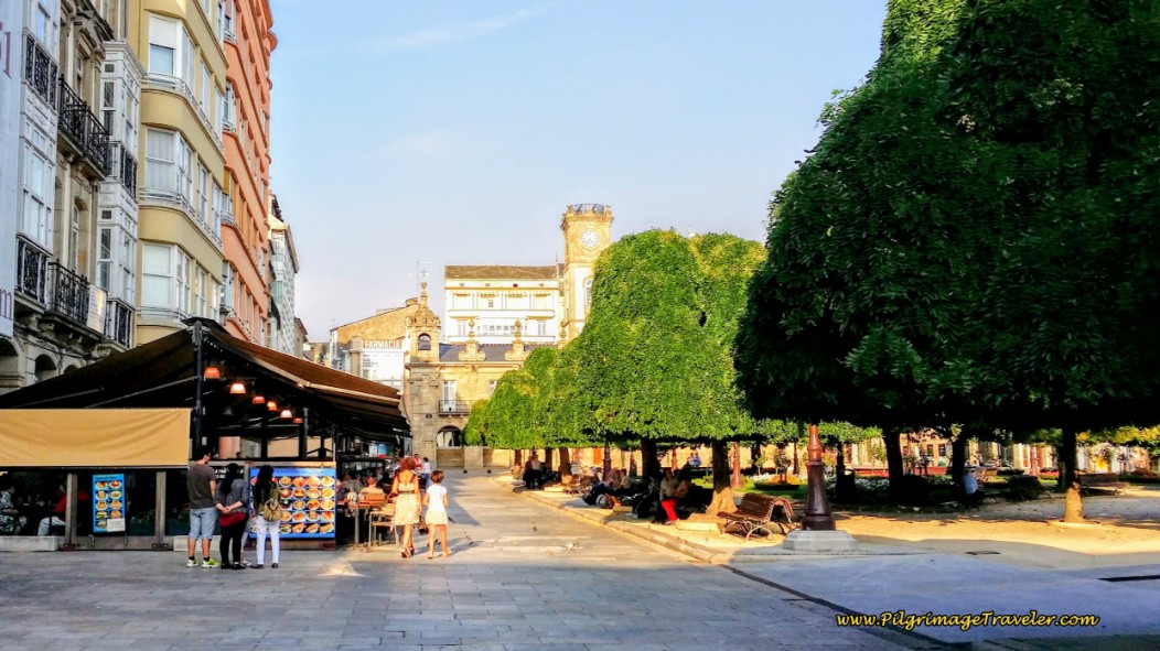 Restaurants Line the North Side of the Praza Maior