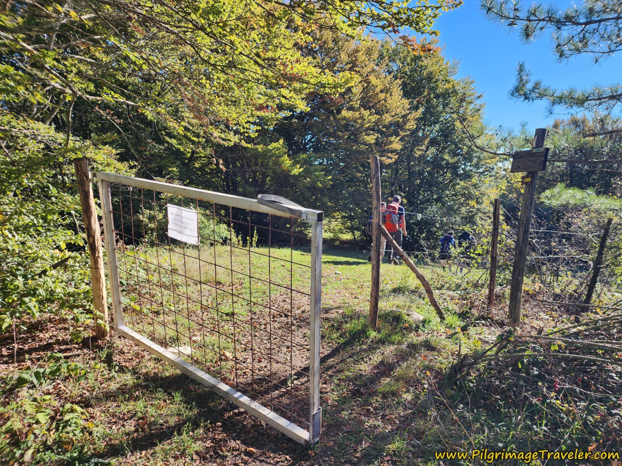 Gate to Meadow at Monte Calvano