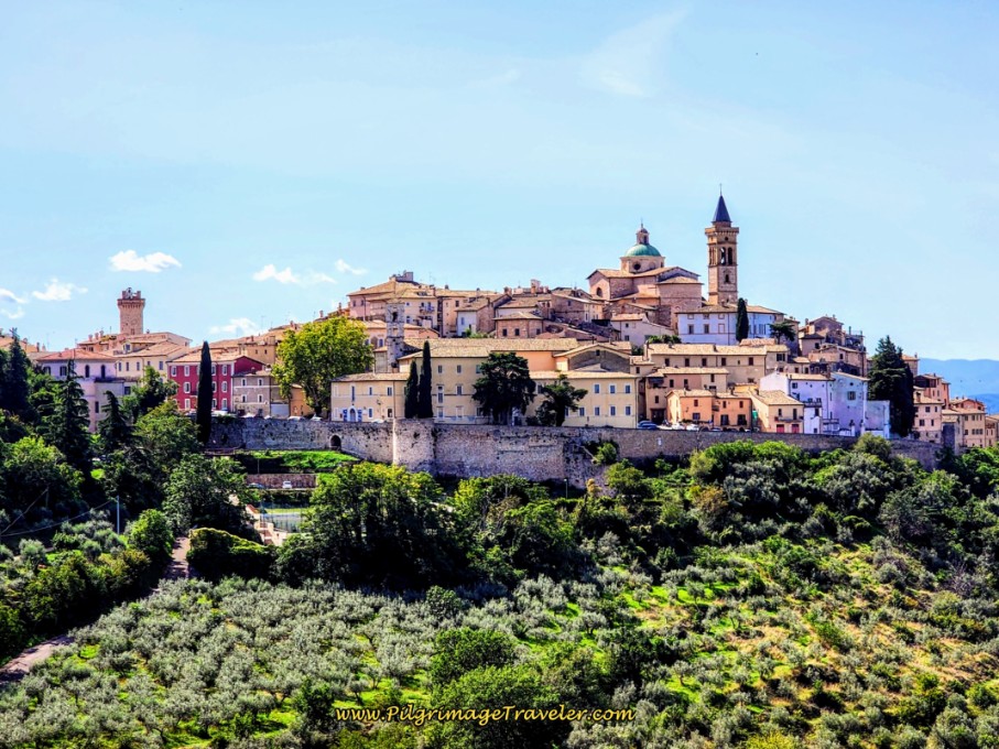Approaching Trevi, from the North, Along the Via di Francesco Trevi, Perugia: The Medieval Heart of Umbria