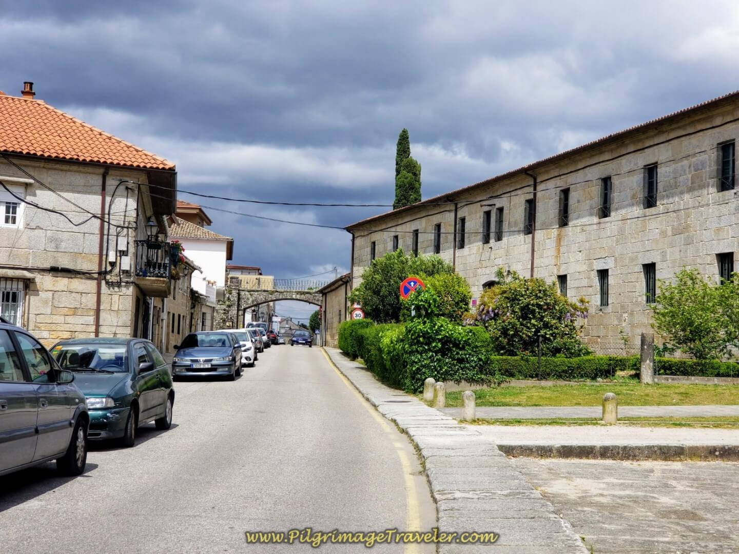 Bridge Over the Rúa Antero Rubin in Tui,  on day twenty on the Central Route of the Portuguese Camino