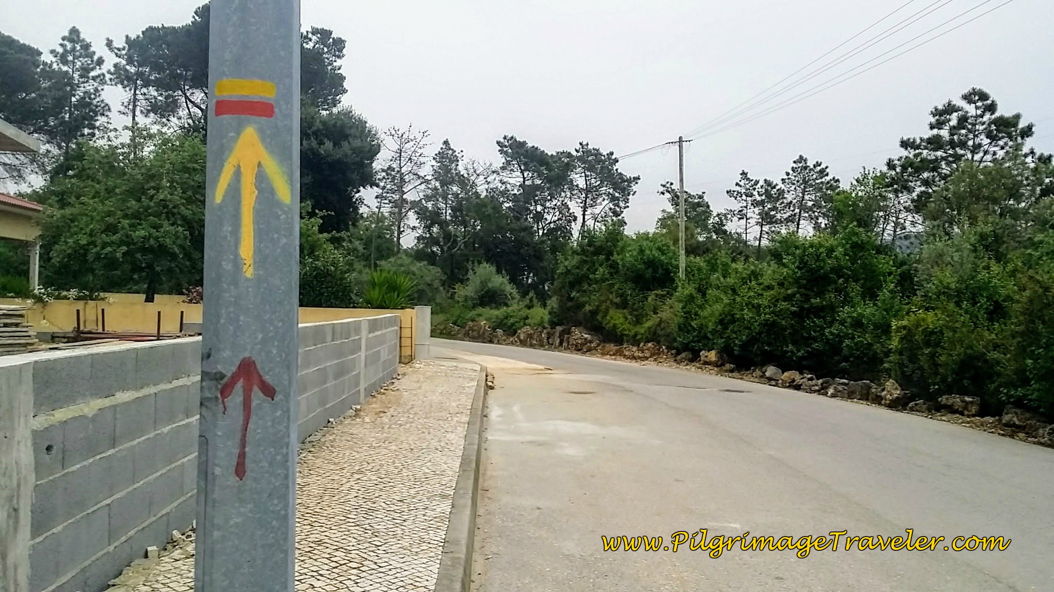 Joining the Camino on the Rua da Rossa
