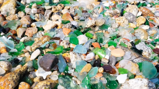 Sea Glass Beach, Praia dos Cristais de Silleiro
