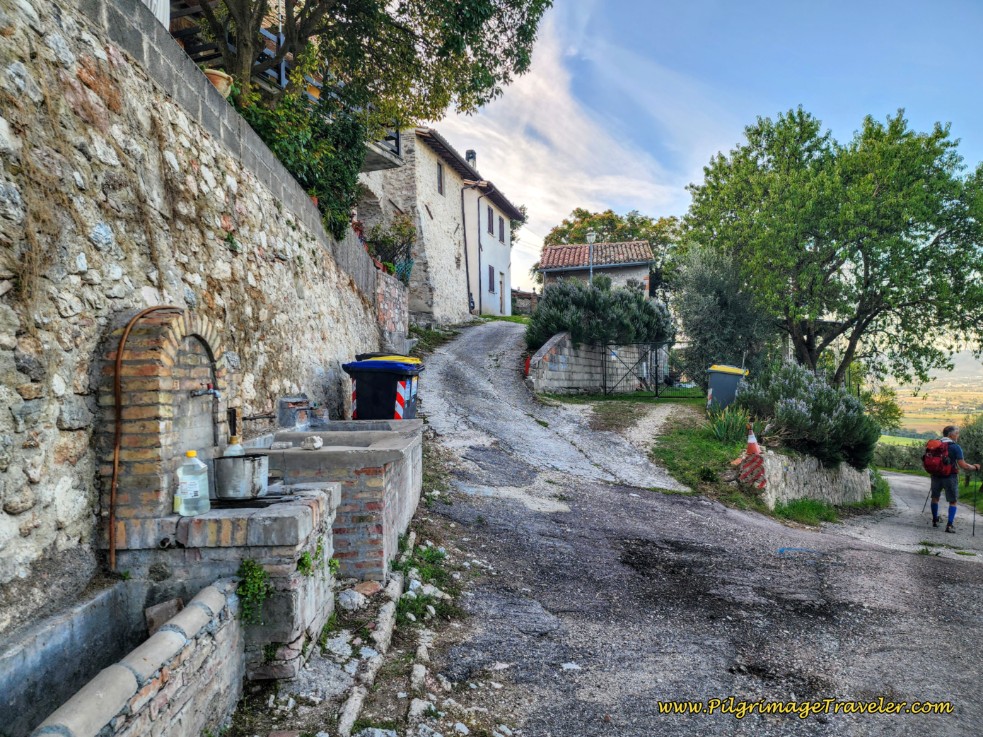 Località I Camponi Water Fountain Way of St. Francis: Day Thirteen, Trevi to Poreta - Località I Camponi Water Fountain