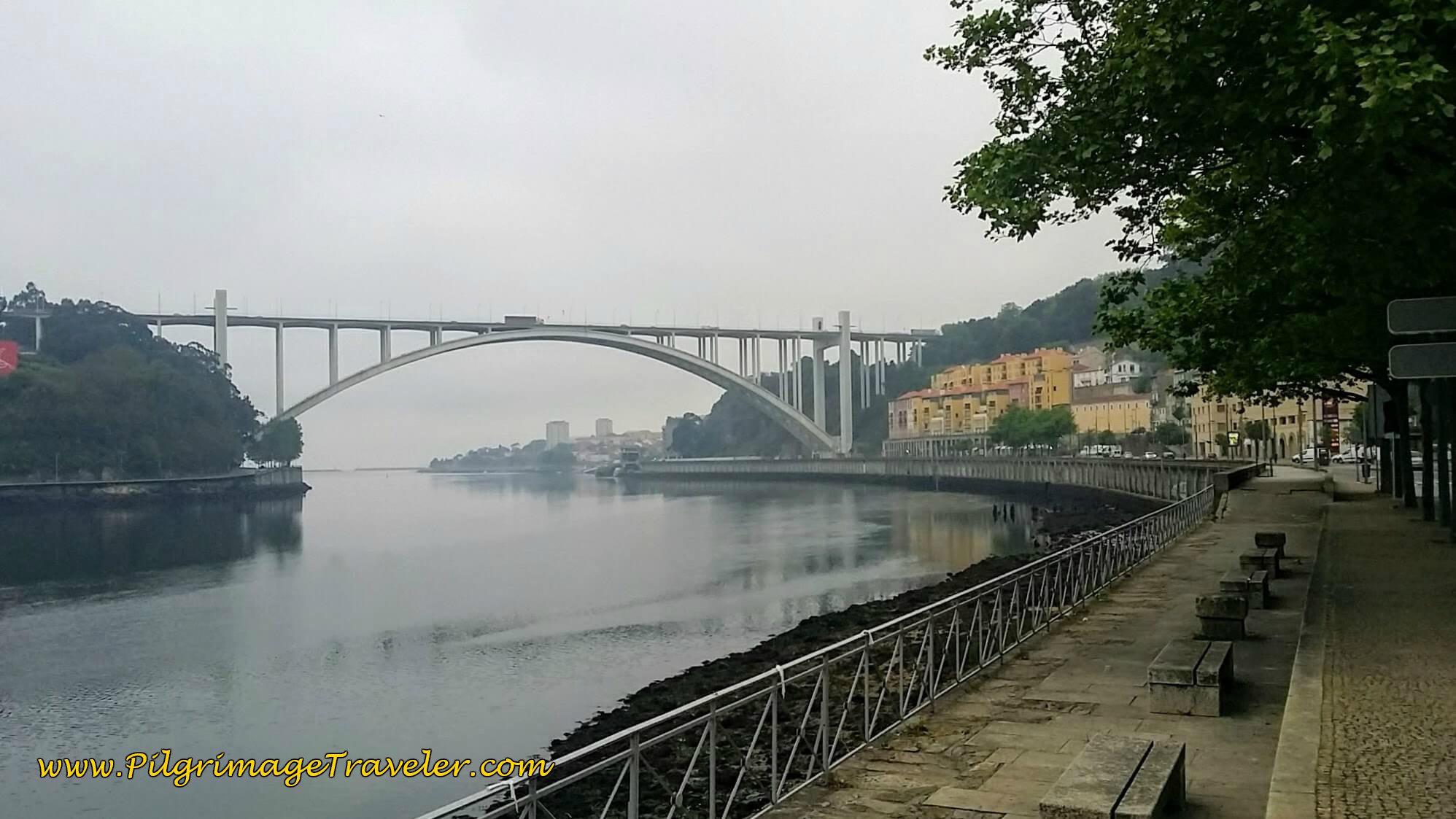 Ponte da Arrábida in Porto on the Portuguese Way along the Sendal Litoral