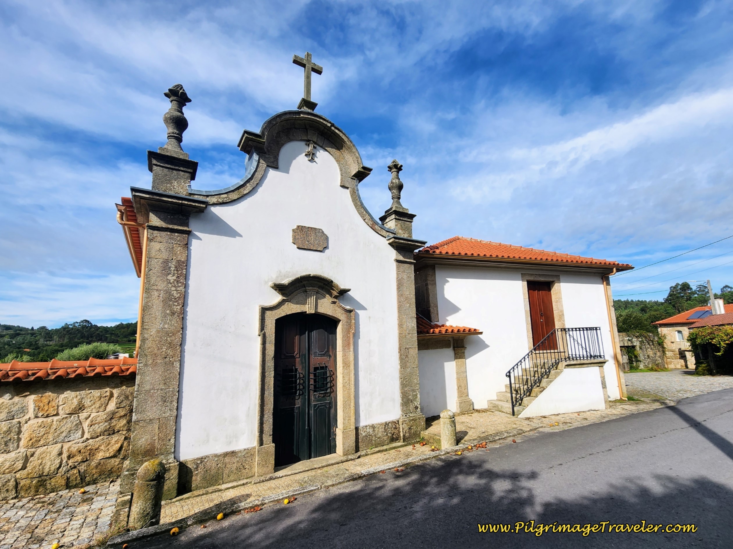 Chapel and Casa da Capela, Pecene on day nineteen on the Central Route of the Portuguese Camino Chapel and Casa da Capela, Pecene