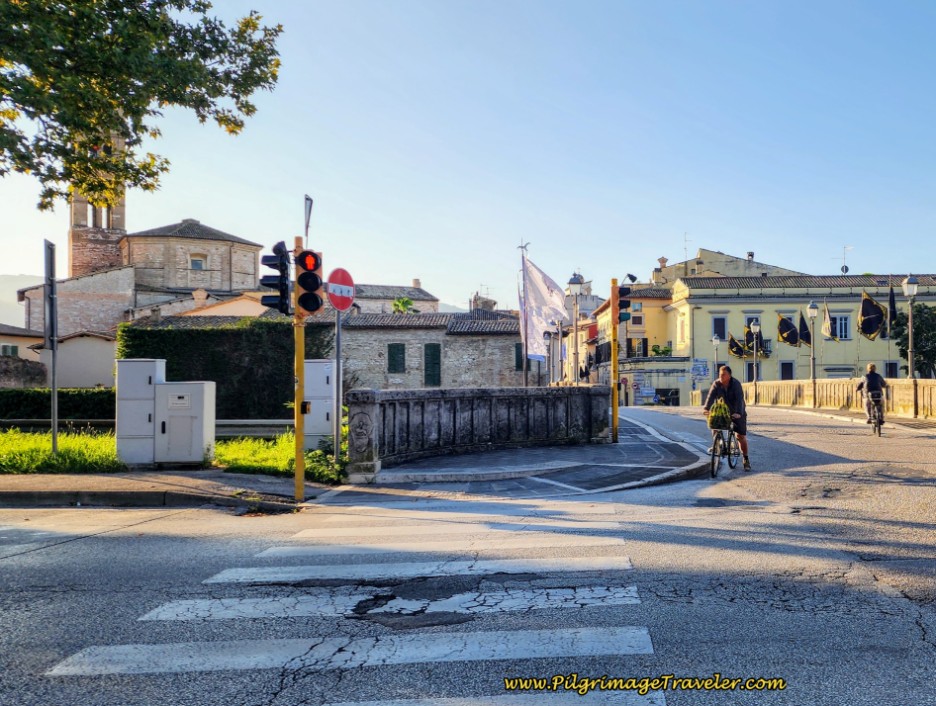 Way of St. Francis: Day Twelve, Spello to Trevi, Cross the Fiume Topino into the Center of Foligno