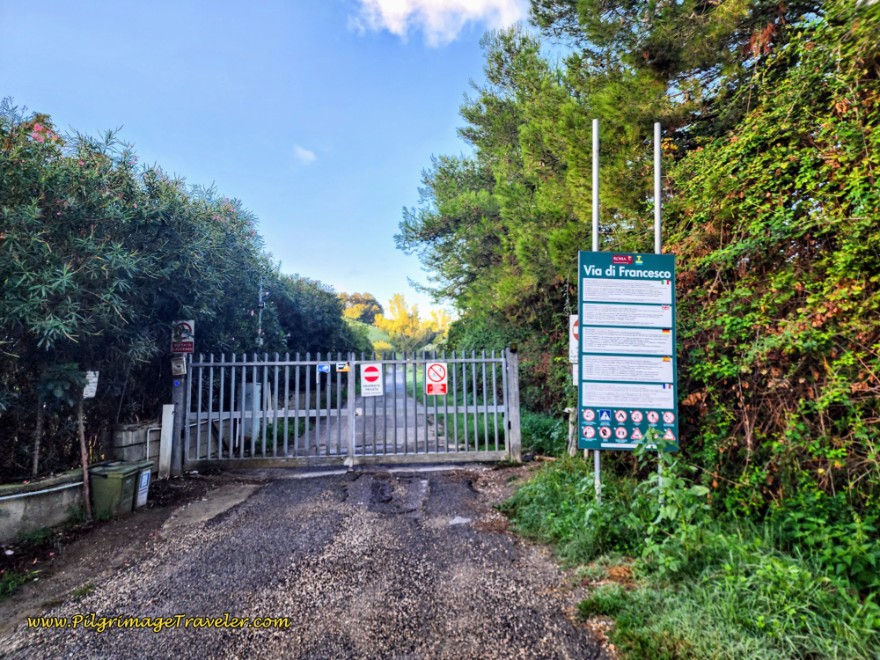 Way of St. Francis: Day Twenty-Two, Monterotondo to Monte Sacro - Entering the Private, Marcigliana Natural Preserve