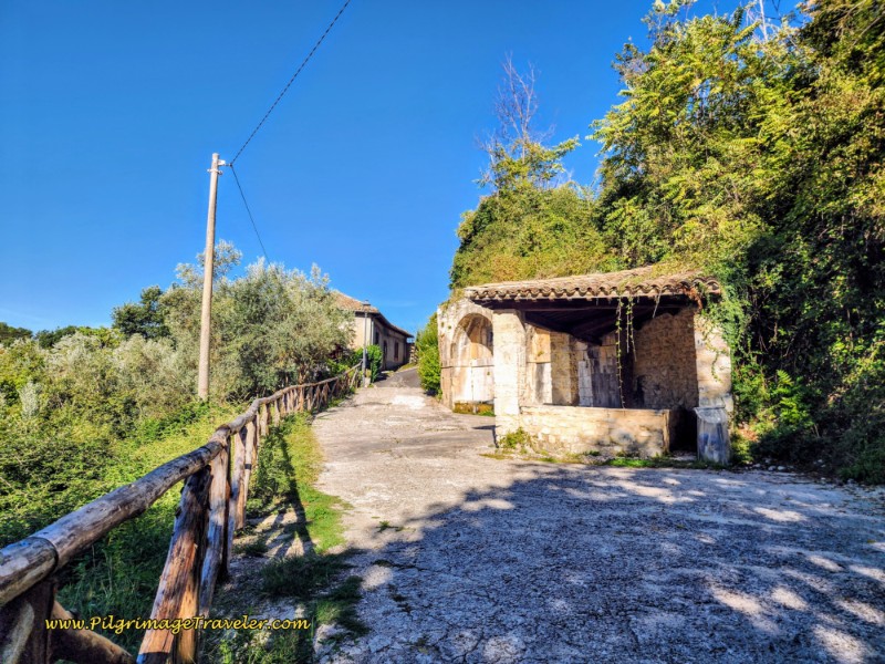 Way of St. Francis: Day Seventeen, Piediluco to Poggio Bustone - Left Turn Onto the Paved Via Ciro Menotti