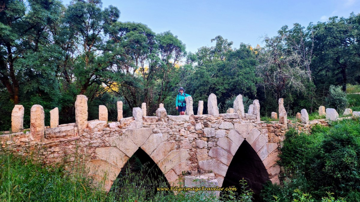 Elle on the 15th Century Peniche Bridge
