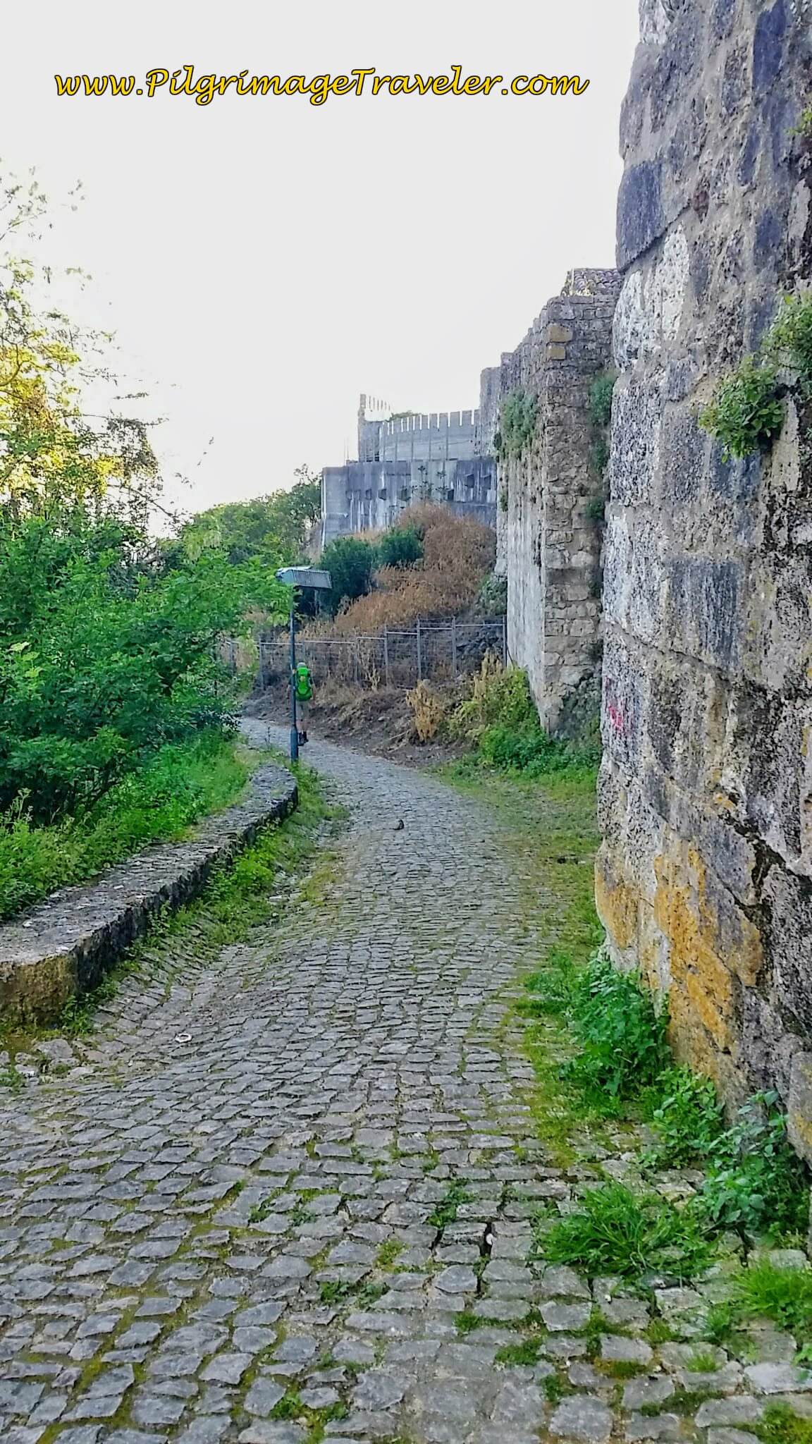 Following the Town Wall from the Hilltop in Santarém