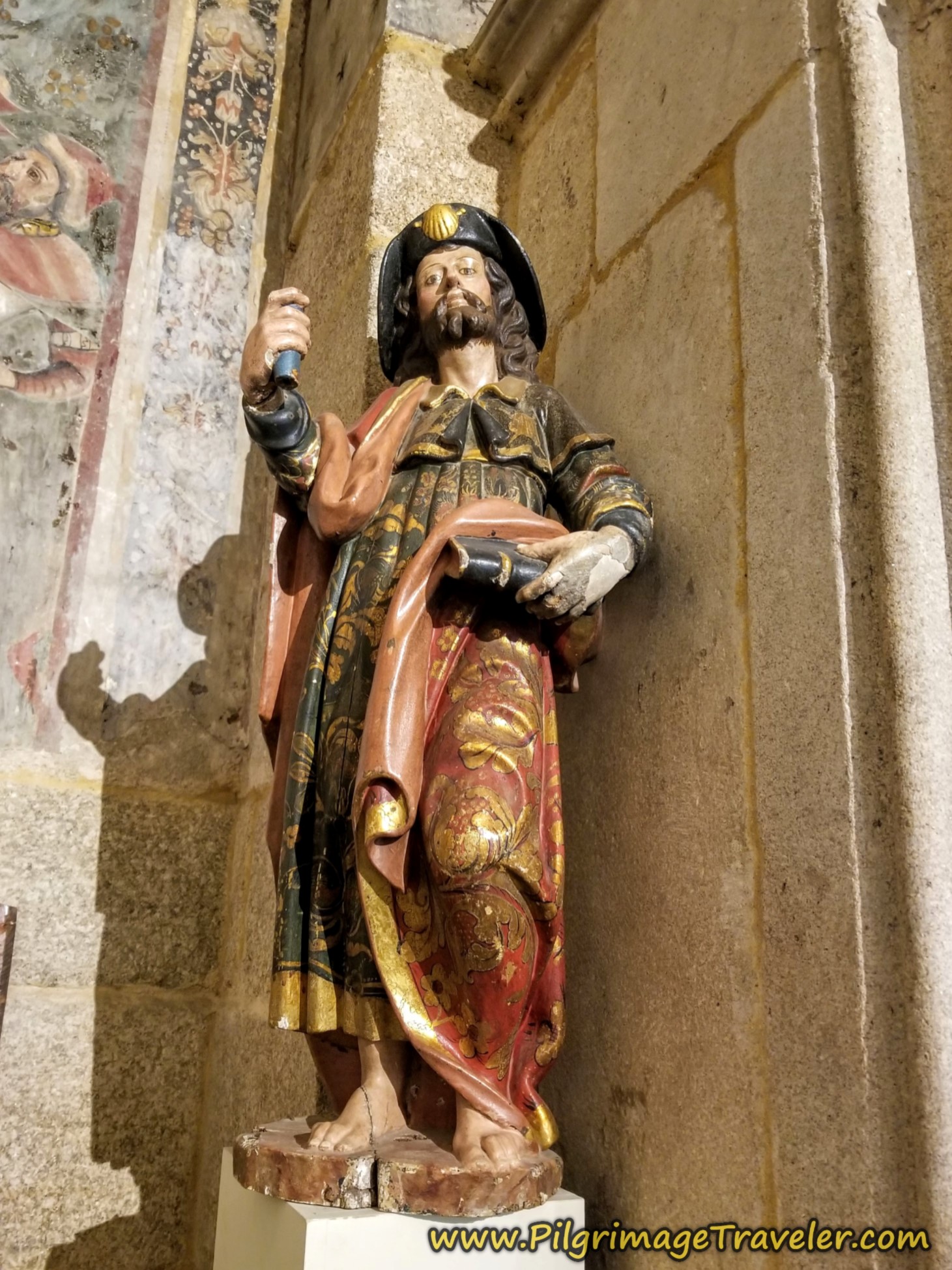 Santiago Sculpture, Cathedral in Ourense, Spain