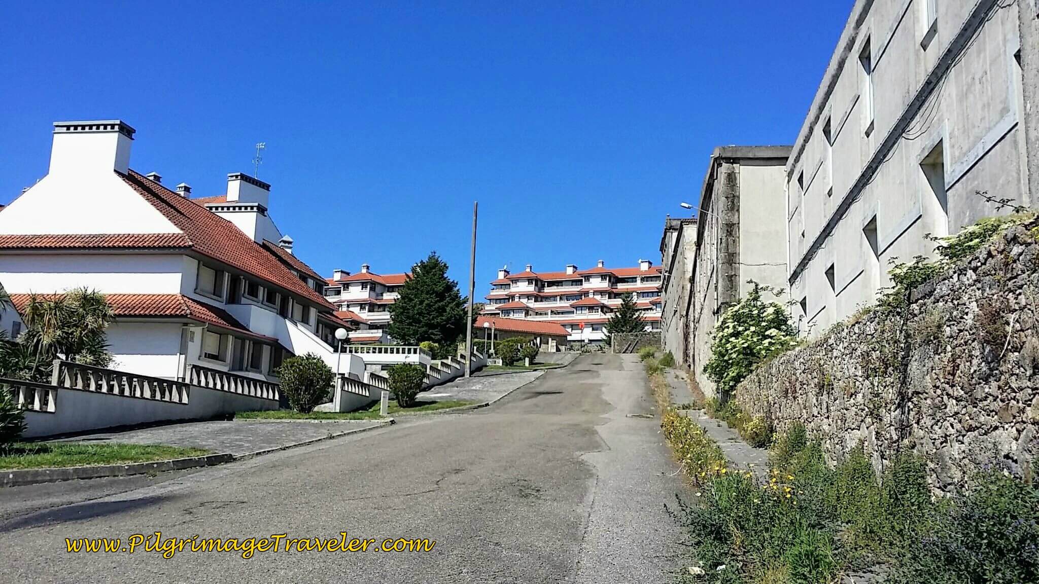 The Hill Climb from the Ferry Station in A Pasaxe on Day Nineteen, Camino Portugués