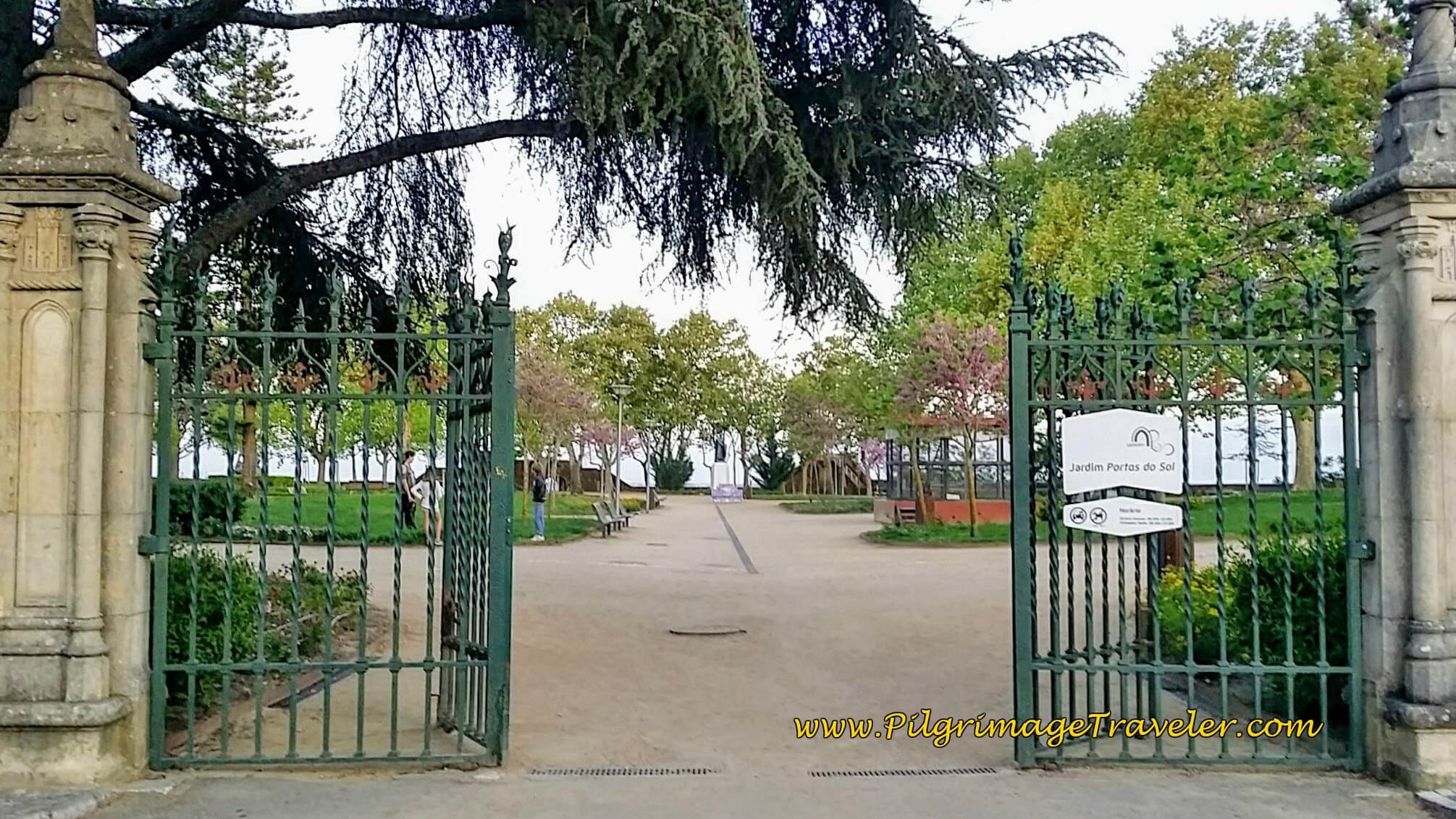 Entrance to the Jardím Portas do Sol, Santarém, Portugal