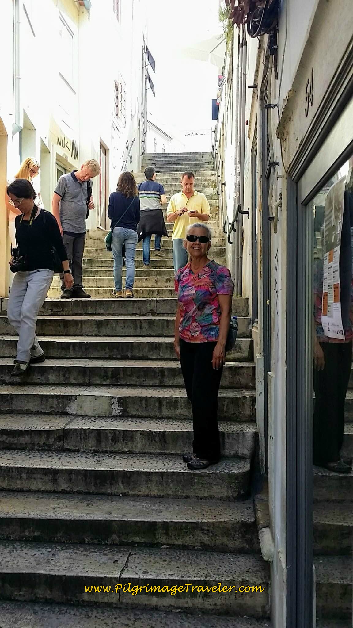 Stairclimbing on the Rua Quebra Costas