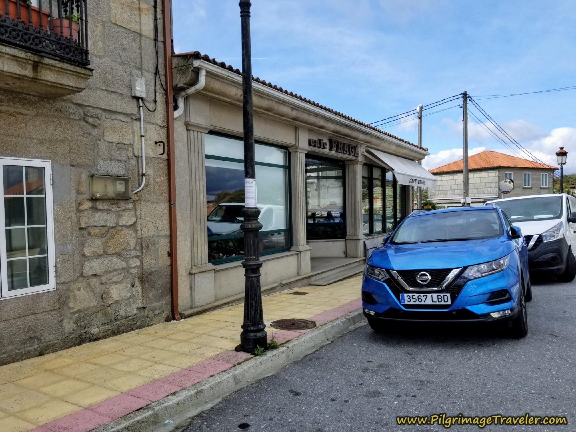 Welcome Sight of the Café Fraga, Dozón, on the Camino Sanabrés, Cea to Estación de Lalín