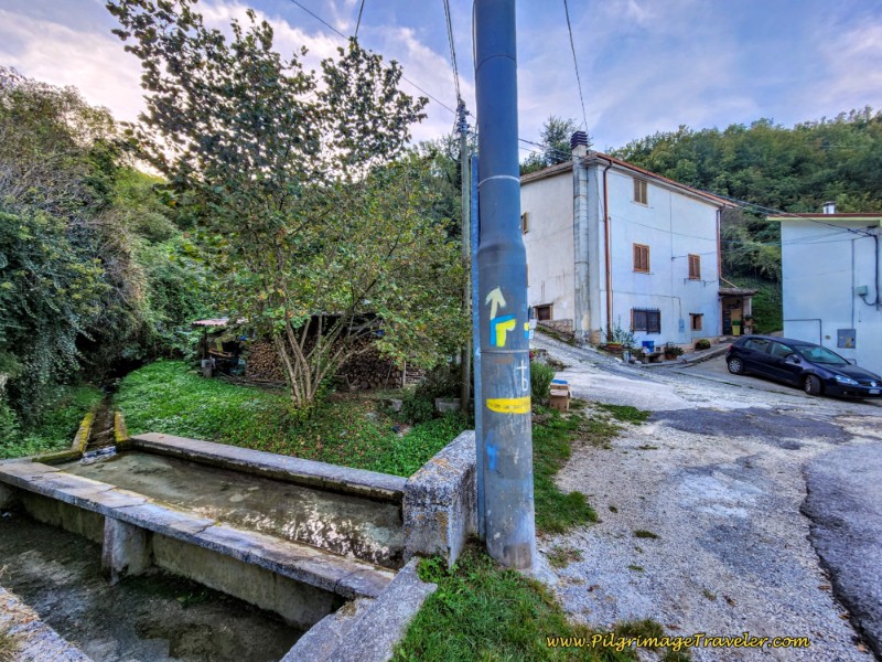 Way of St. Francis: Day Eighteen, Poggio Bustone to Rieti - Leave Town on Lane after Mill