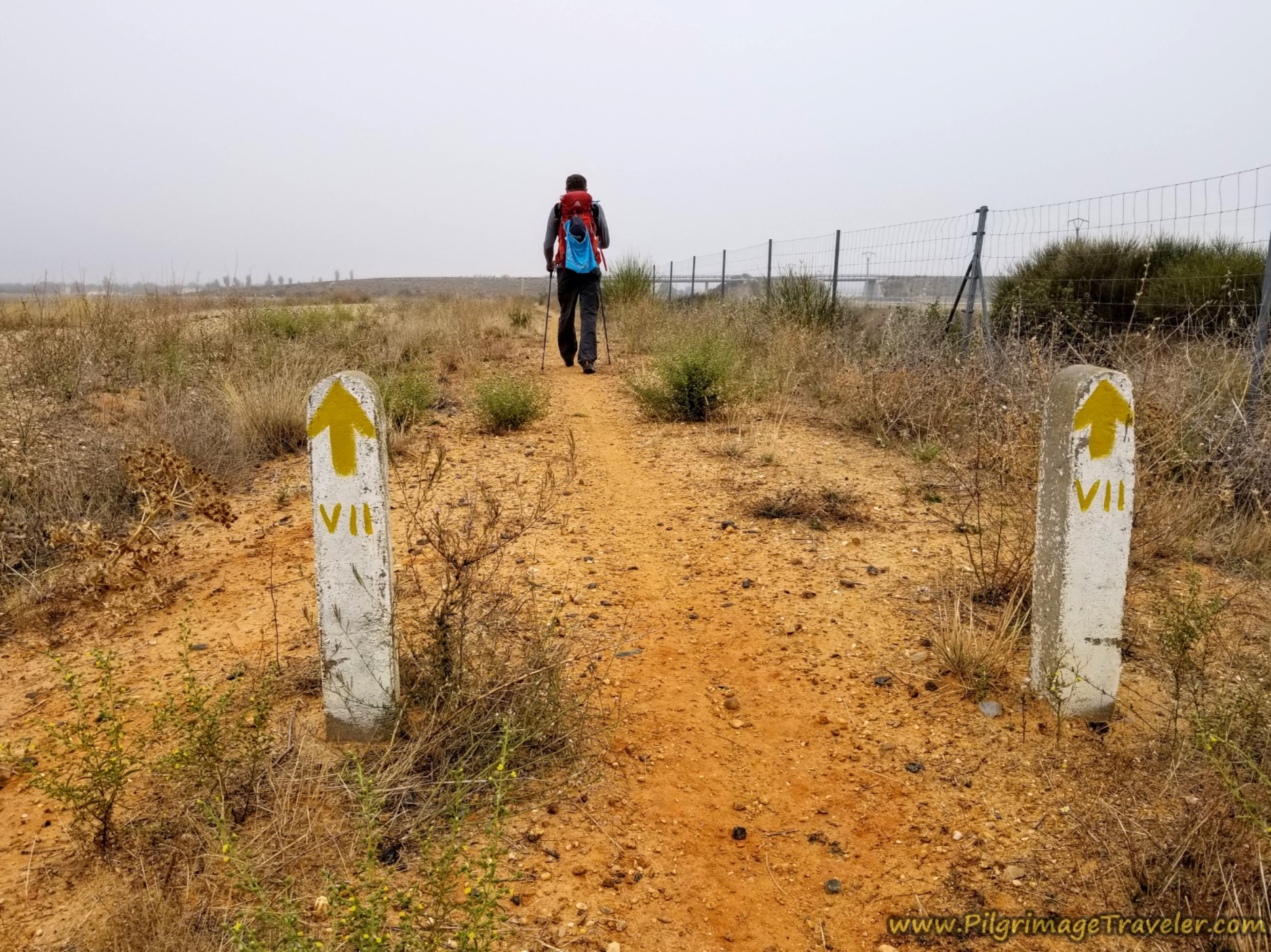 Pillars Counting Down to El Cubo de Tierra del Vino