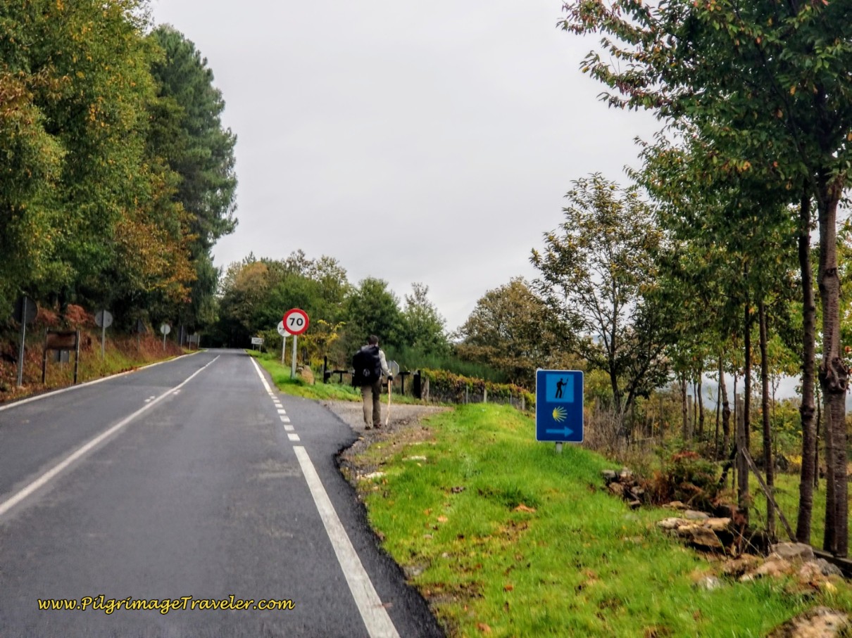 Right Turn Onto Lane Towards Tamicelas