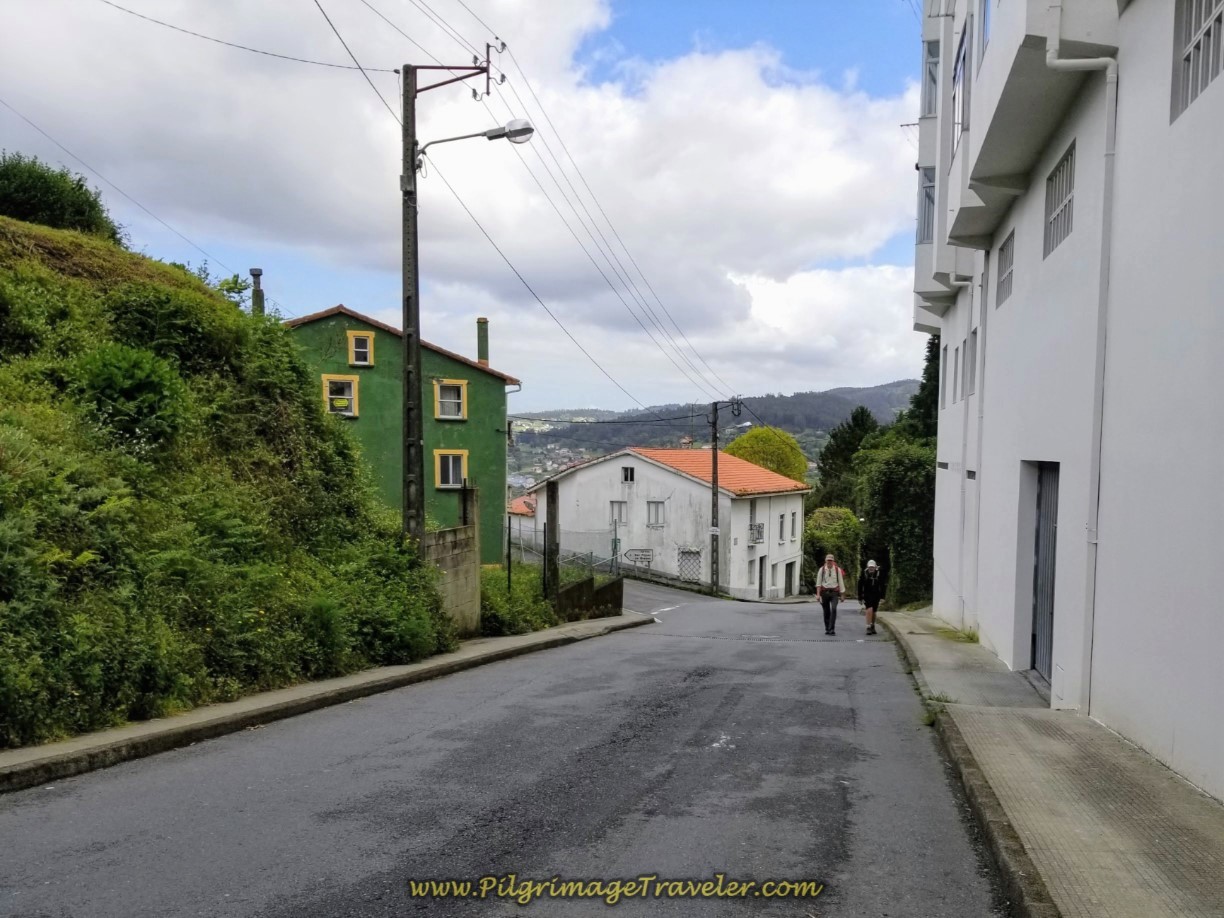 Rich and Rob on the Continued Climb on day three of the Camino Inglés