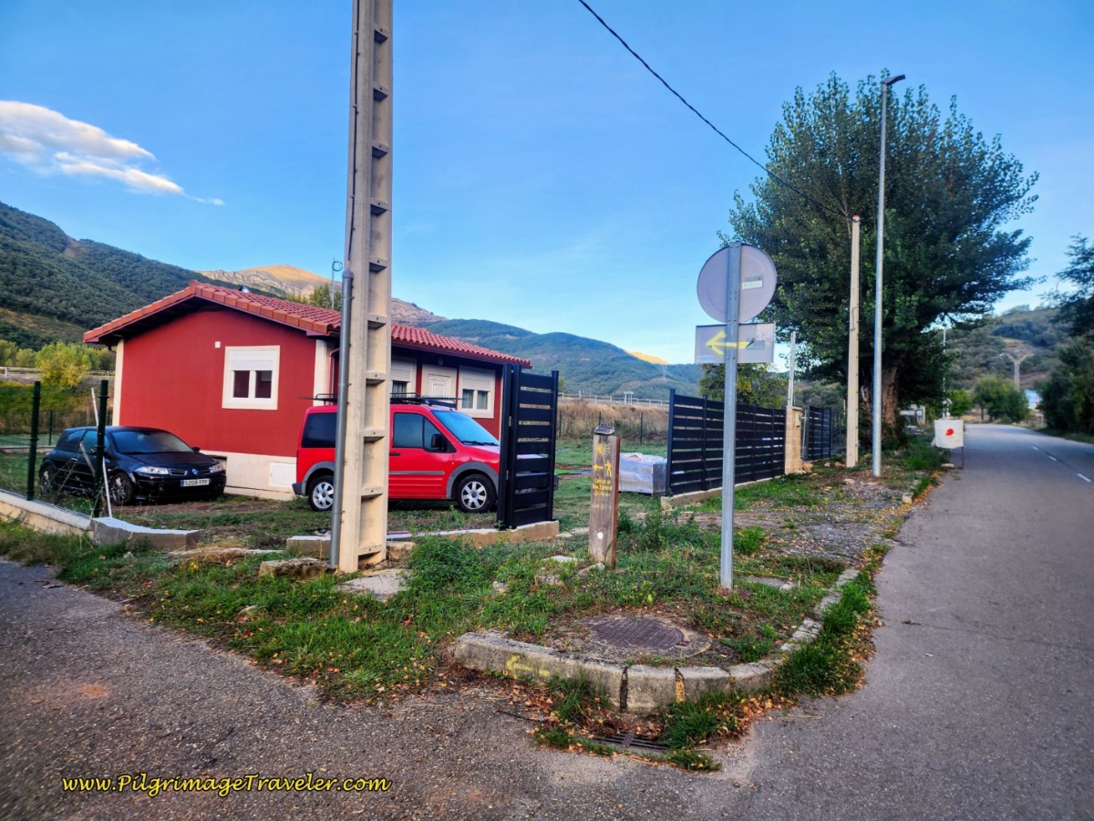 Left Turn Here Onto Path