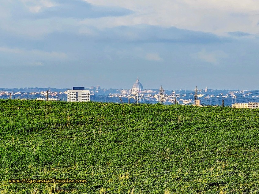 Way of St. Francis: Day Twenty-Two, Monterotondo to Monte Sacro - St. Peter's Dome Viewpoint in the Marcigliana Natural Preserve