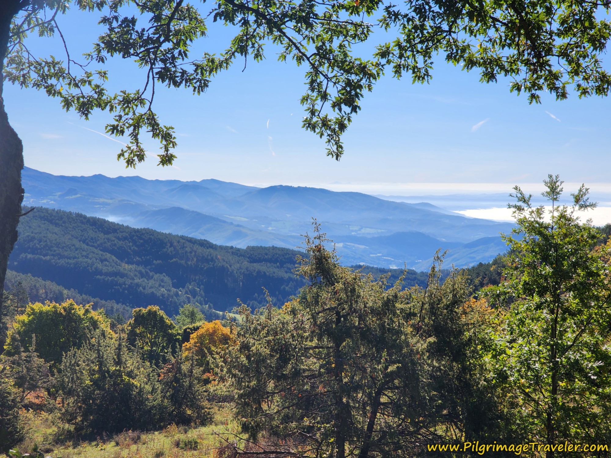 Views at Break in the Forest, Day One on the Way of St. Francis from La Verna to Pieve Santo Stefano