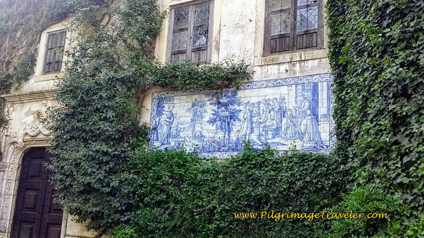The Azulejo Mural on the Entrance to the Main House, Quinta da Cardiga, Portugal