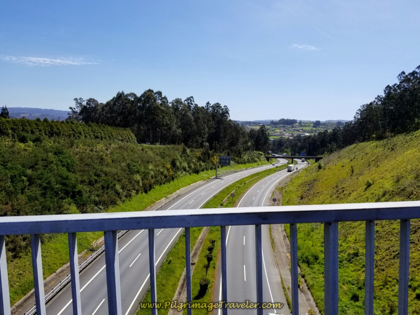 Cross Over the A-6 on day five of the Camino Inglés