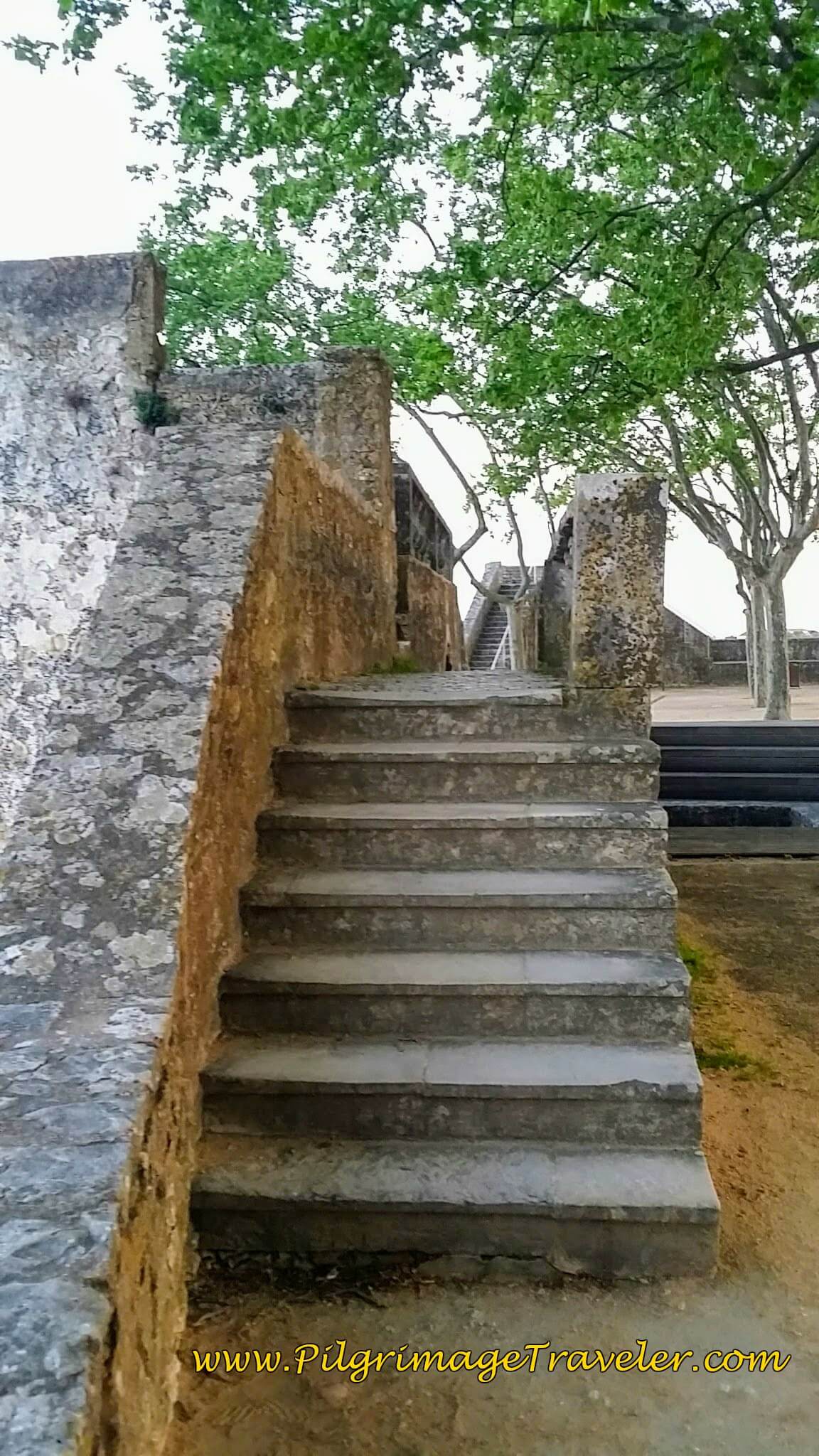 Stairs Leading to the Ramparts Overlooking the Tagus River