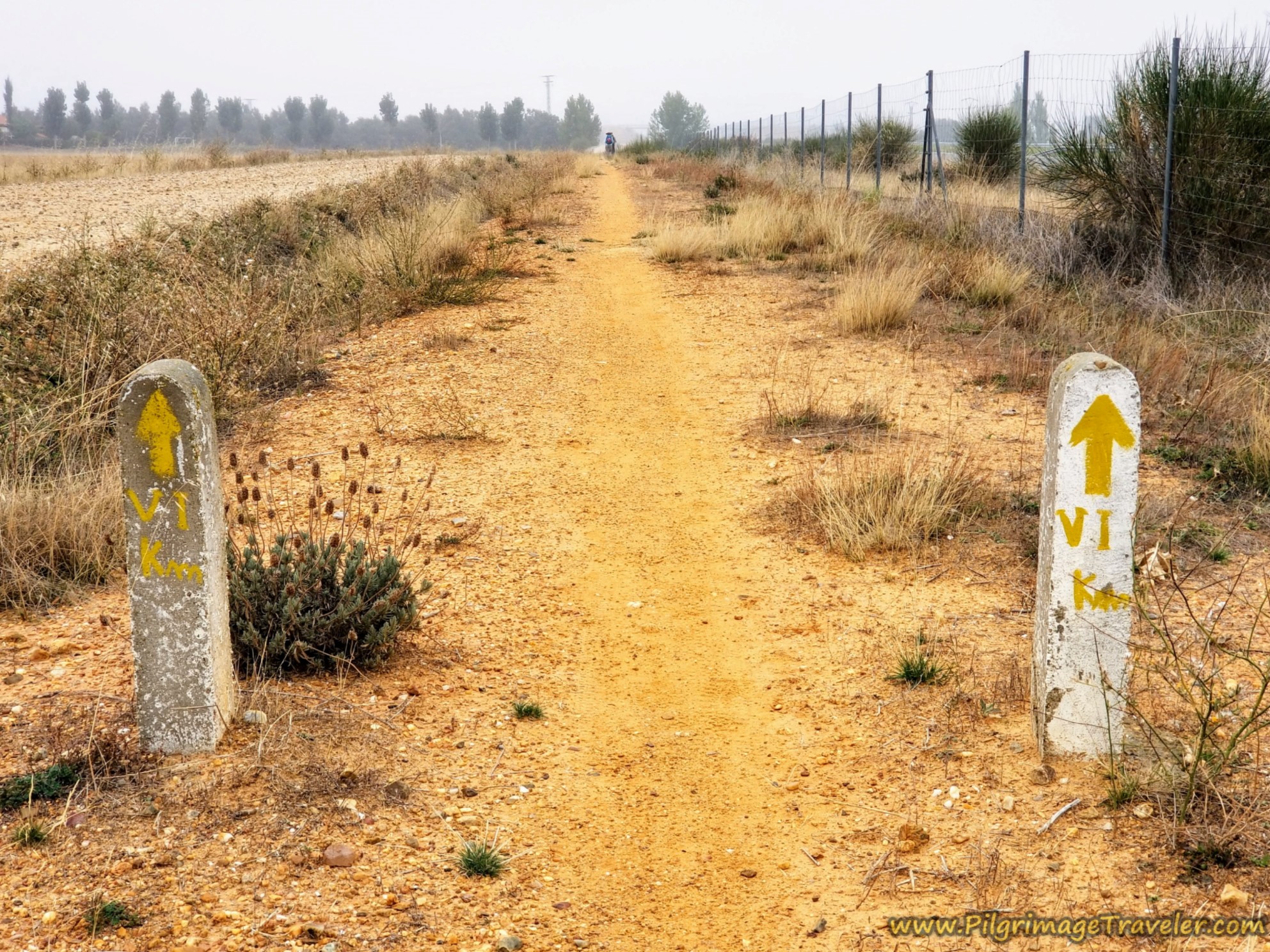 Six Kilometer Countdown to El Cubo de Tierra del Vino on the Vía de la Plata from Cañedino to Villanueva de Campeán