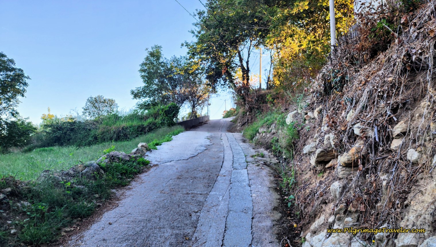 Steep Hill into Priegue Steep Hill into Priegue