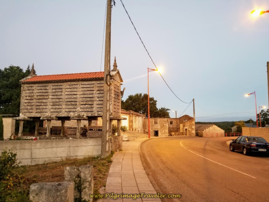 Walking Through Dumbría in Early Morning Light