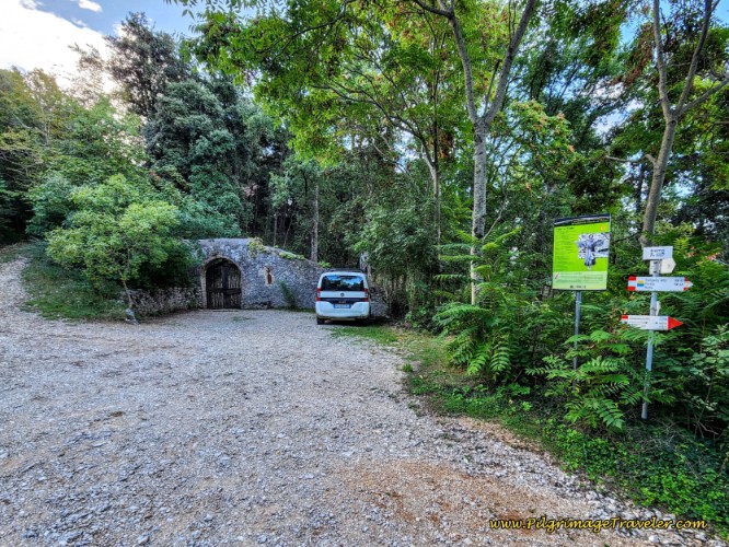 Entrance Gate to the Eremo Francescano delle Allodole Way of St. Francis: Day Thirteen, Trevi to Poreta - Entrance Gate to the Eremo Francescano delle Allodole
