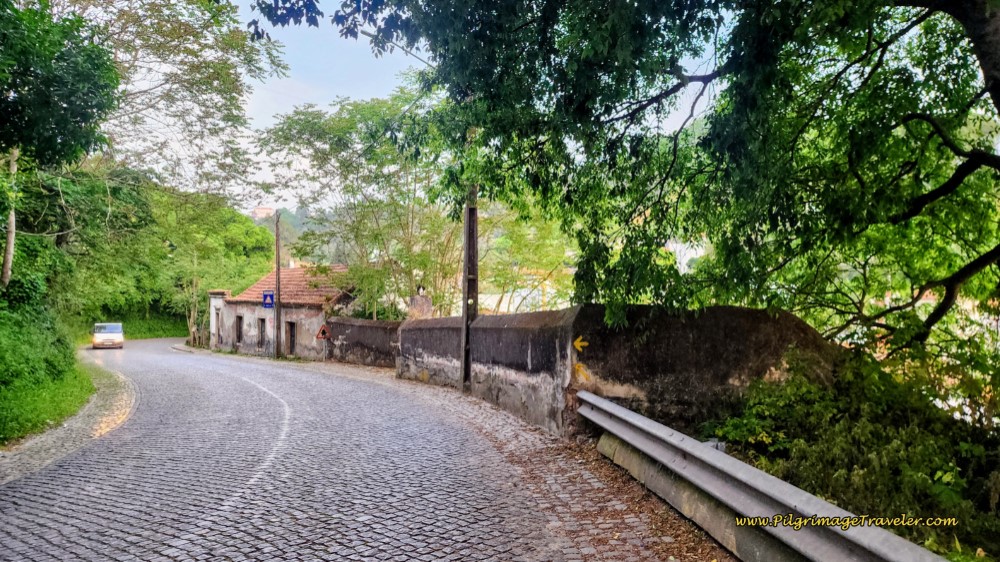 Walking the N365 into Ribeira de Santarém