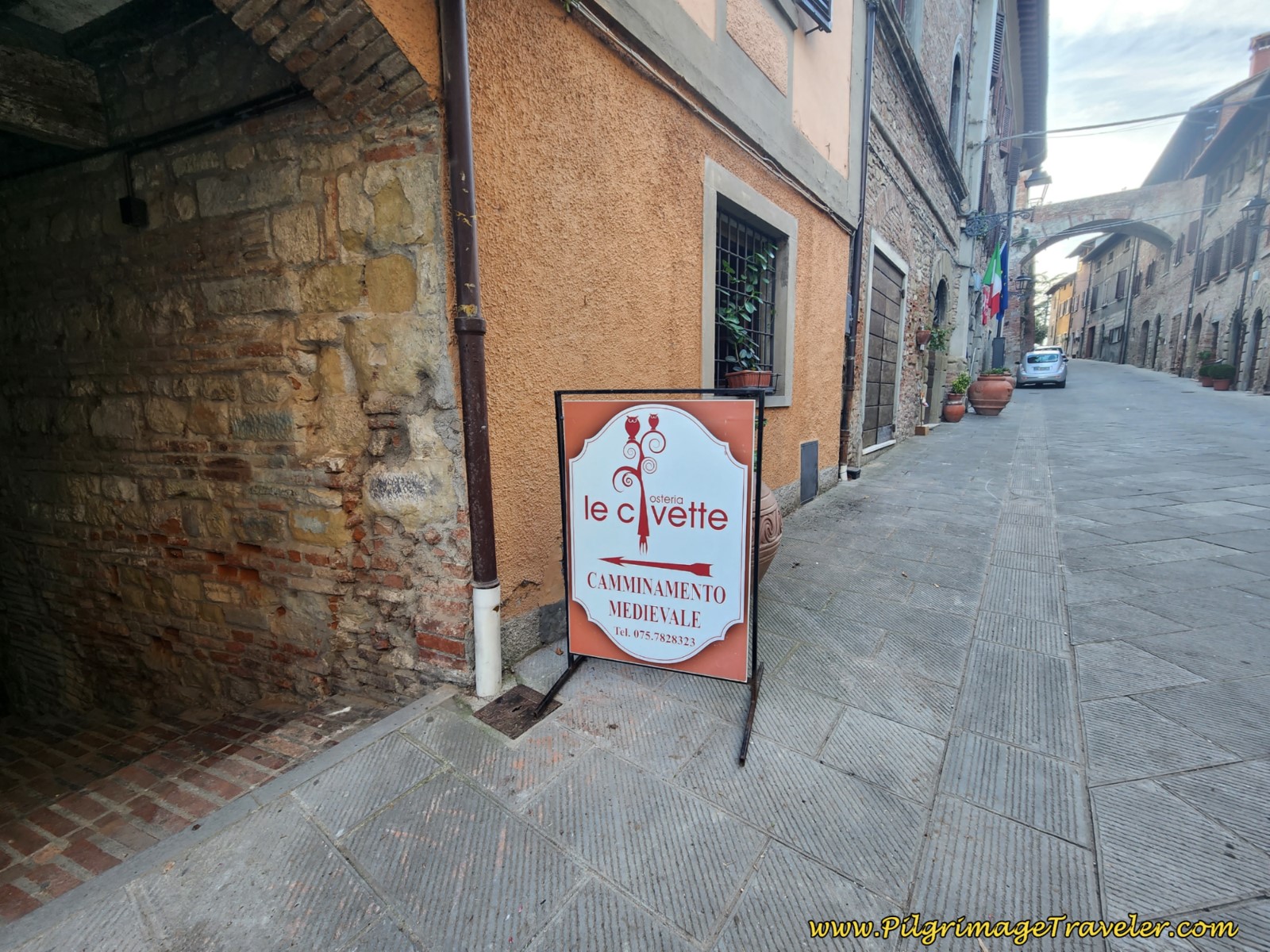 Entrance to the Camminamento Medievale, Citerna Italy Entrance to the Camminamento Medievale, Citerna Italy