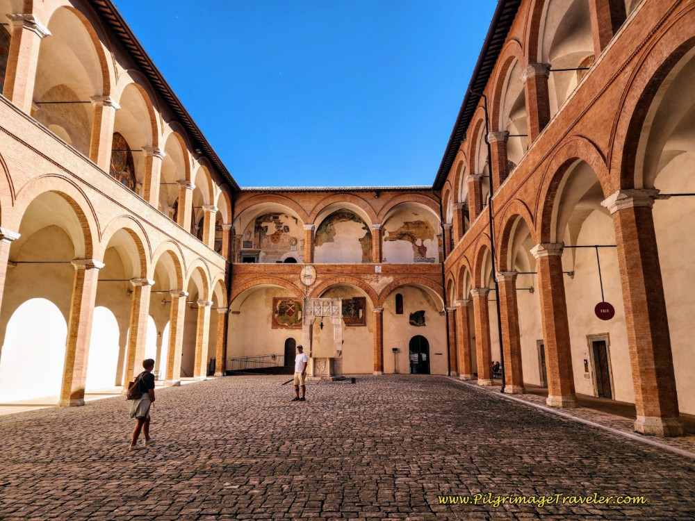 Way of St. Francis: Spoleto, Italy - Inner Courtyard, Rocca Albornoz