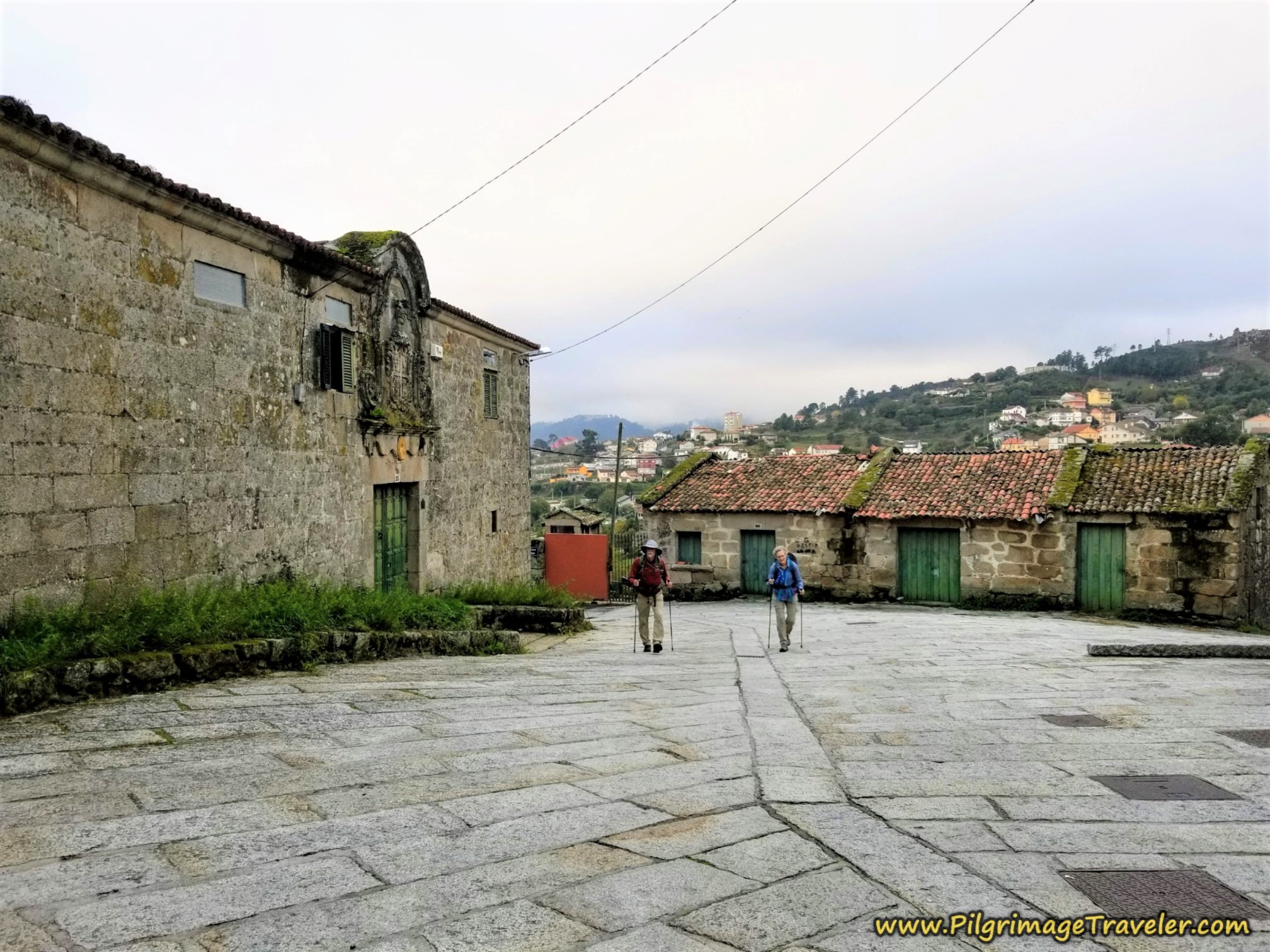 Nadine and Norm in the Plaza de Soutelo