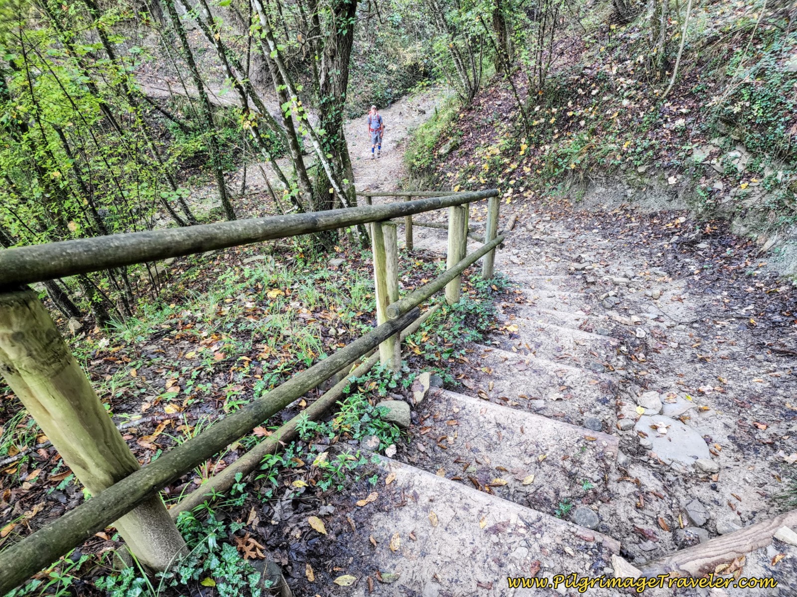 Drainage Bottom Below Precipitous Steps, day nine, Way of St. Francis, Biscina to Valfabbrica