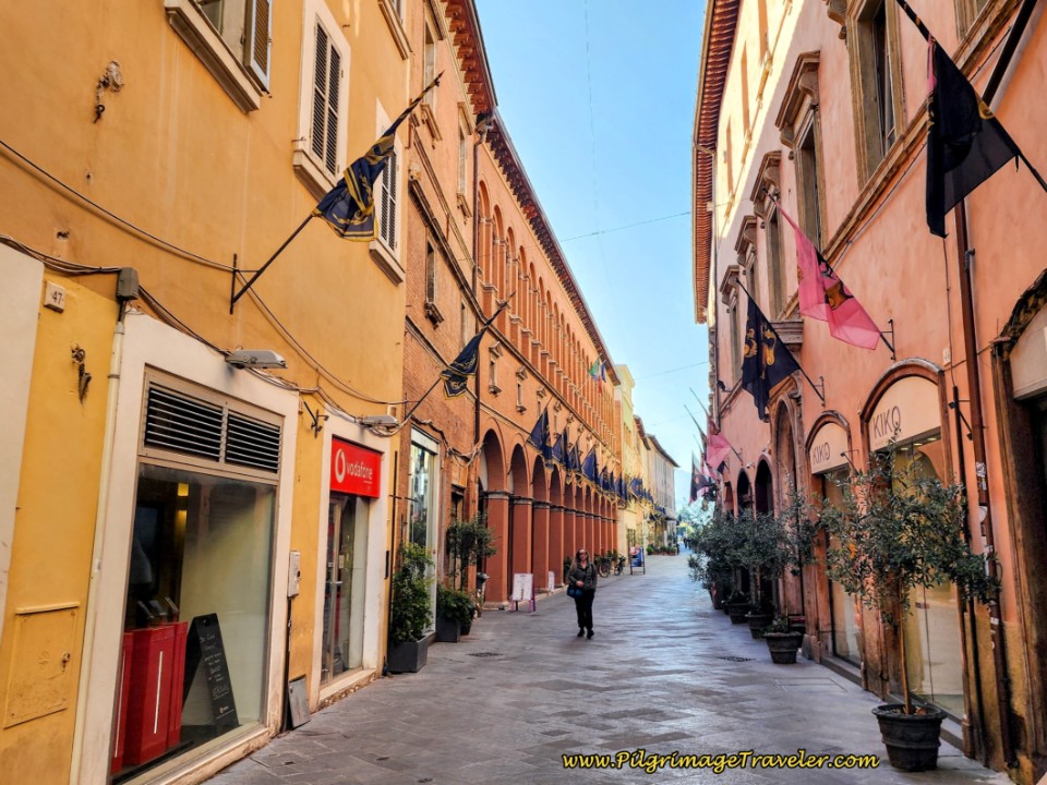 Way of St. Francis: Day Twelve, Spello to Trevi - Along the Corso Camillo Benso Conte di Cavour, Foligno