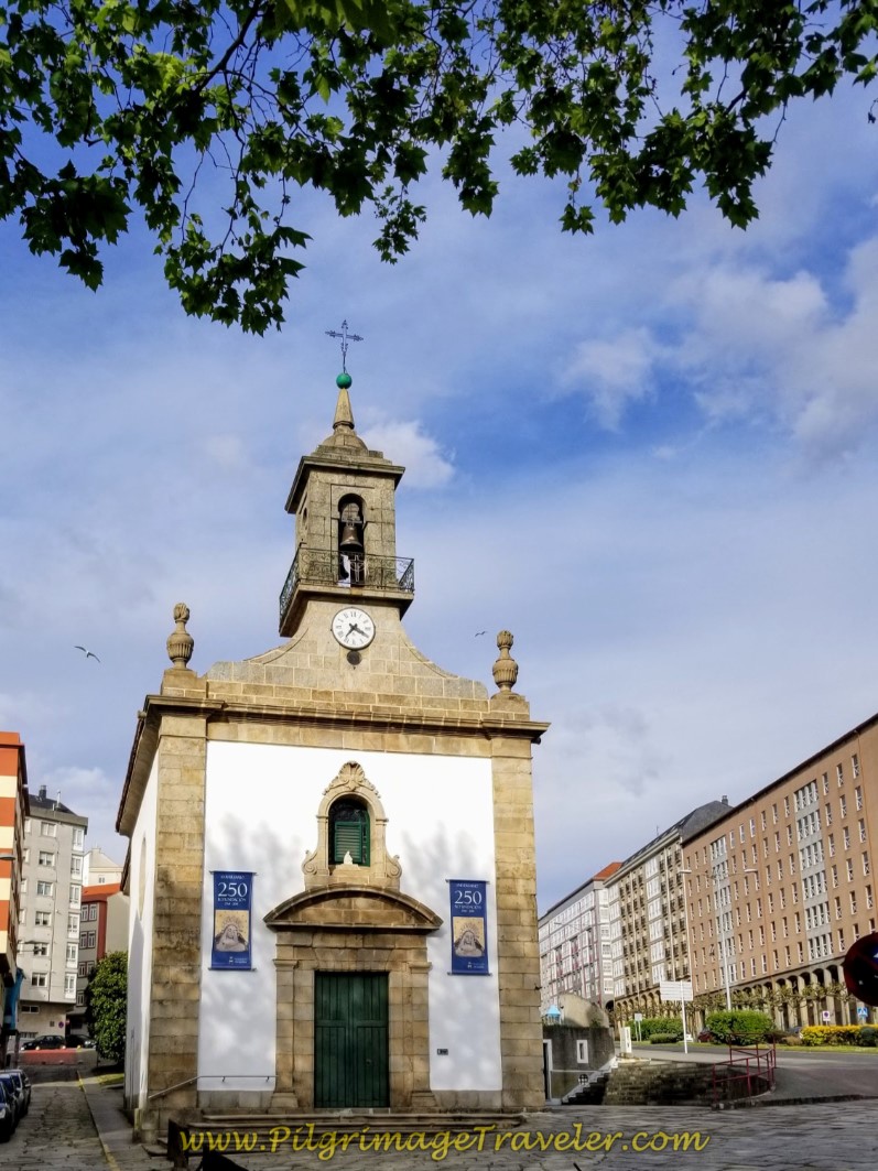 Santuario de Nosa Señora das Angustias Claretianos on day one of the Camino Inglés