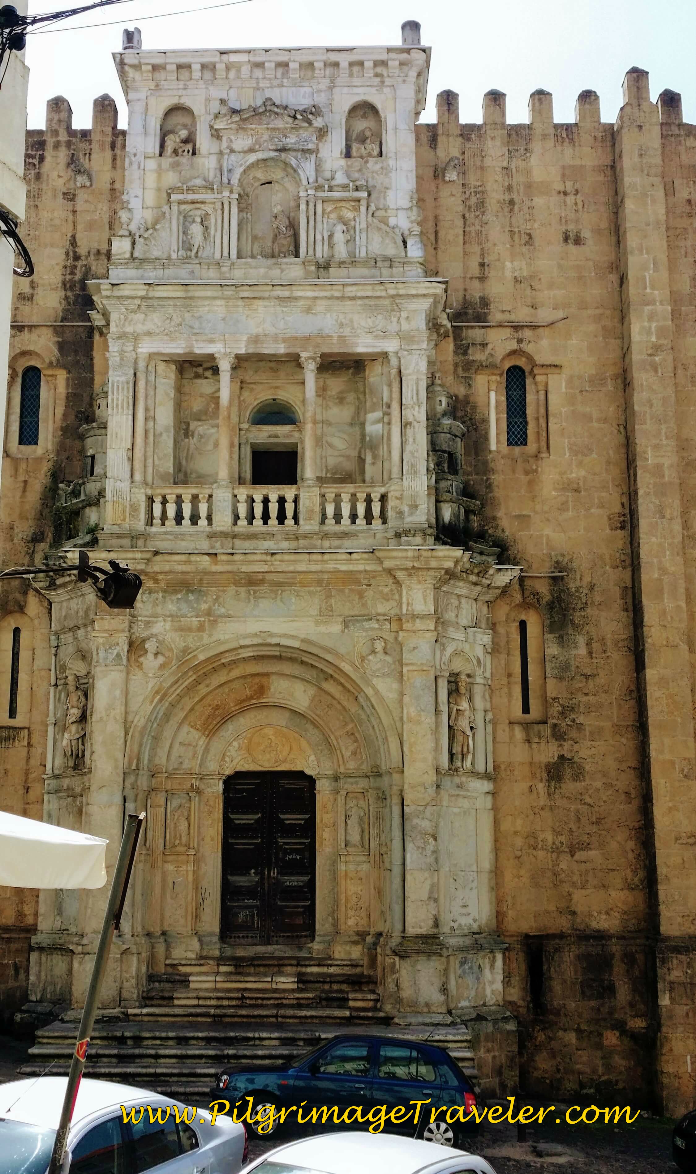 The Renaissence Door on the Northern Façade of the Sé Velha Coimbra, Portugal The Renaissence Door on the Northern Façade of the Sé Velha Coimbra, Portugal