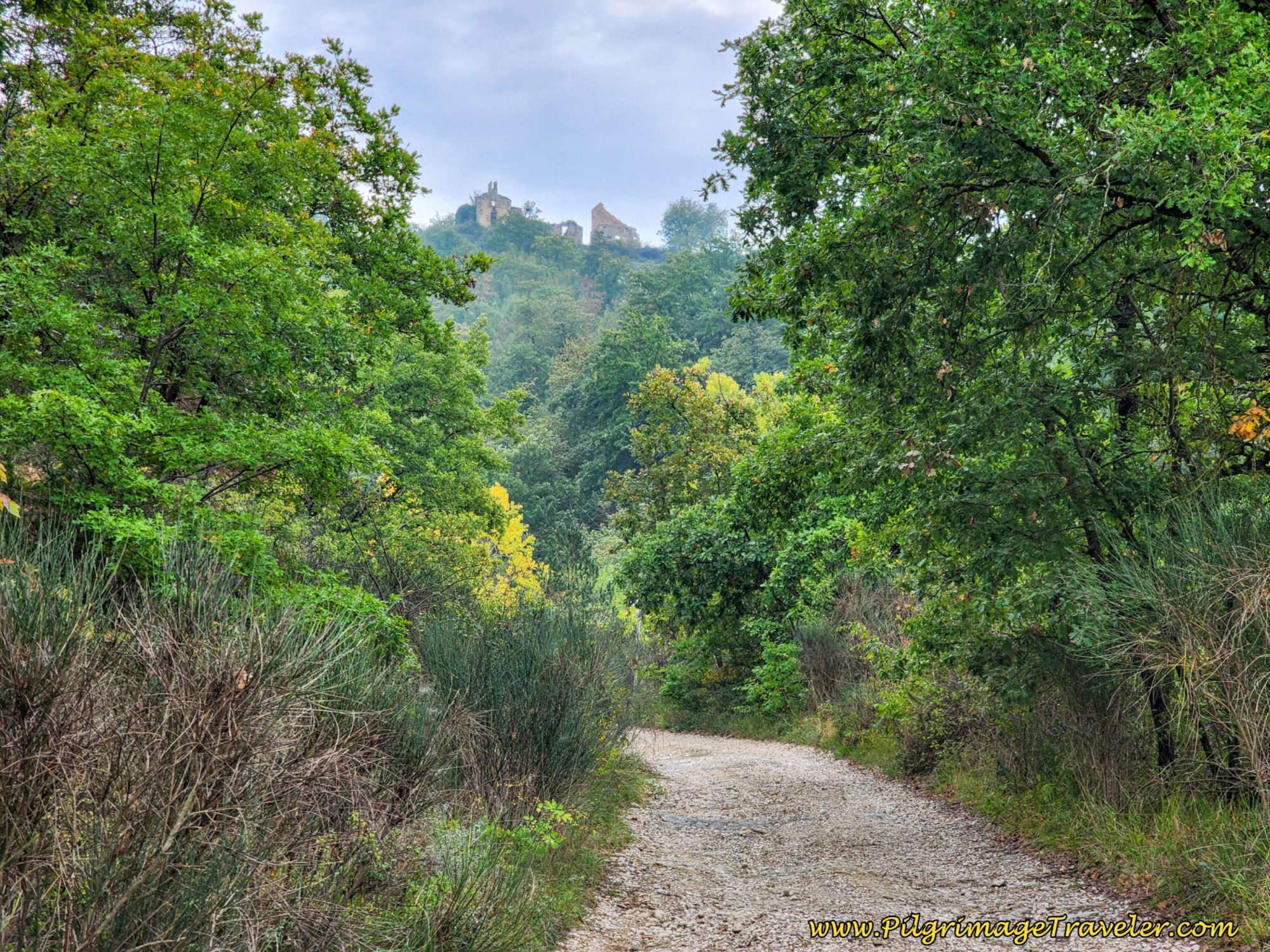 Climbing Towards Ruins, day six on the Way of St. Francis, from Cittá di Castello to Pietralunga
