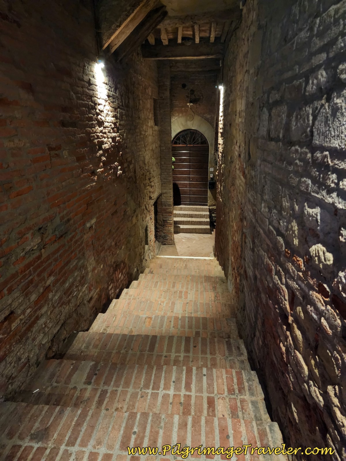 Down the Tunnels of the Medieval Walkway Down the Tunnels of the Medieval Walkway