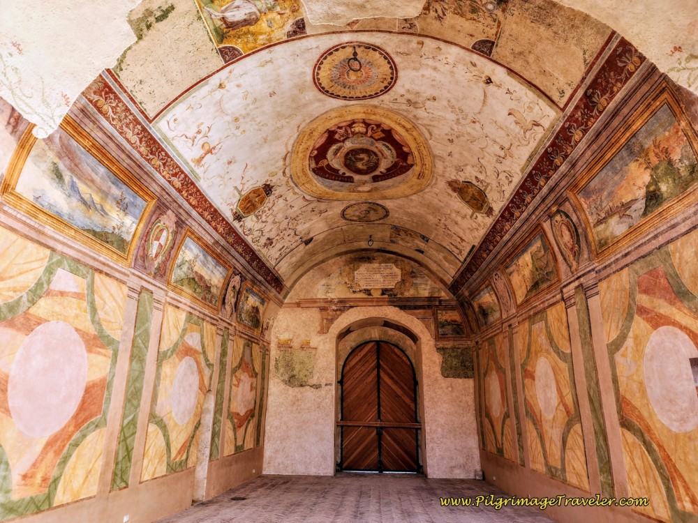 Way of St. Francis: Spoleto, Italy - Interior Vault with Frescoes, Rocca Albornoz