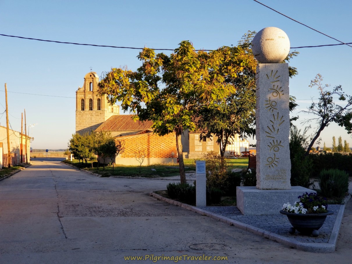 Sculpture Tribute to Dedicated Religious Ones in El Oso, Avila, on day two of the Camino Teresiano